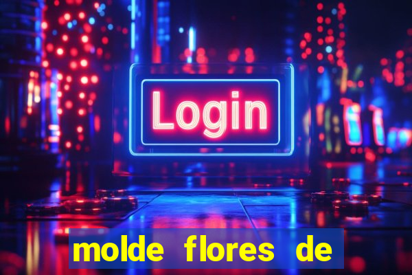 molde flores de papel para imprimir